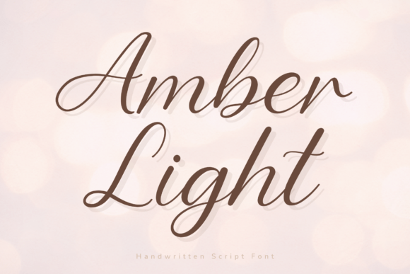 Amber Light Font: The Elegant Handwritten Script for Timeless Design