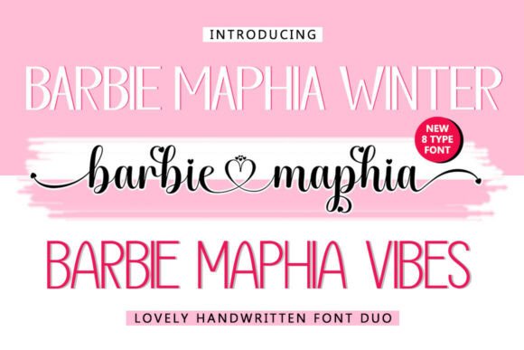 Barbie Maphia: A Cheerful Romantic Font Duo