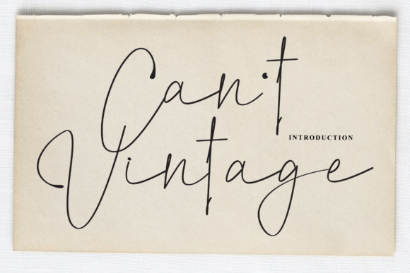 Cant Vintage Font: Timeless Elegance for Modern Design