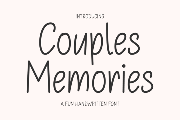 Couples Memories: The Handwritten Font That Feels Like a Love Note