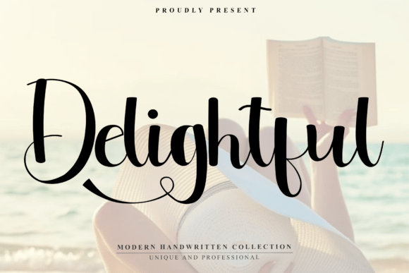 Delightful: A Graceful Script Font for Sophisticated Design