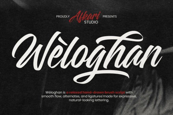 Expressive Typography with Weloghan: A Handwritten Script Font for Modern Design