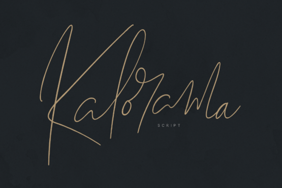 Kalorama: A Handwritten Font for Timeless Elegance in Design