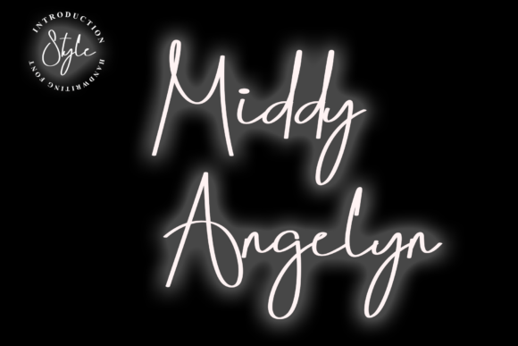 Middy Angelyn: Crisp, Elegant Handwritten Font