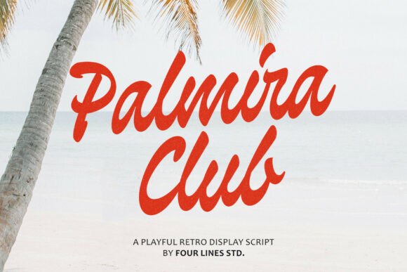 Palmira Club: Playful Retro Display Font