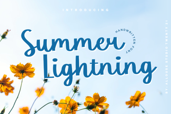 Summer Lightning: A Handwritten Font That Elevates Your Work