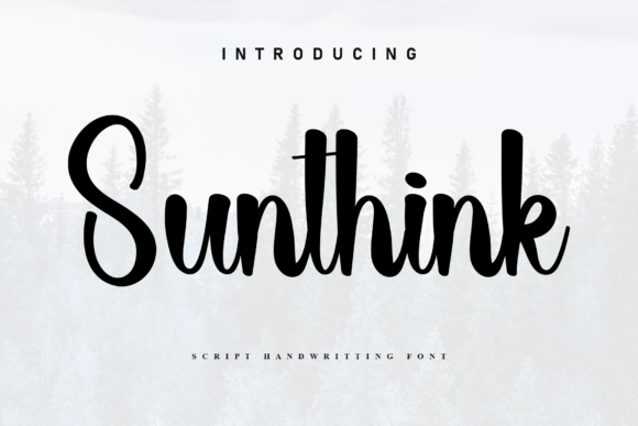 Sunthink: A Handwritten Font with Heartfelt Charm