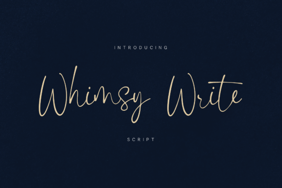 Whimsy Write: Warm, Elegant Handwritten Typography
